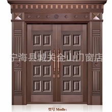 浙江不锈钢门高档别墅防盗门庭院门不锈钢铜门JS-9026