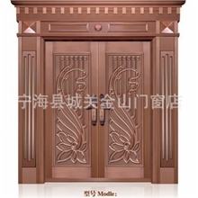 不锈钢窗门中门2013款高档别墅铜门不锈钢铜门庭院门JS-9030