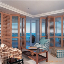 厂家供应优质活动折叠式透气窗、木制百叶窗