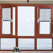 钢化玻璃多功能铝合金固定窗平开窗