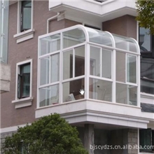 原厂出售各种规格阳光房样式新颖封闭德维诺段桥铝阳台窗户