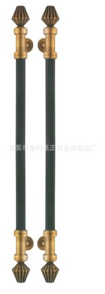 供应花梨木不锈钢大门拉手