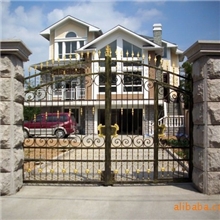 供应欧式铁艺庭院大门热渡锌处理保证不生锈杭州仓前镇