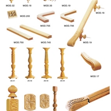 红橡木材质楼梯扶手立柱弯头踏步板欢迎订制加工
