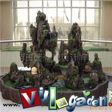 供应室内假山庭院设计景观花园