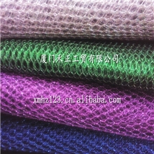 厂家直销优质银线网彩条六角网眼布金葱银葱网布蜂窝网银葱