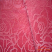 经典短毛绒玫瑰花刷花汽车座套布