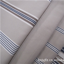 1专业条纹布料生产厂家现货供应色织涤棉仿麻条纹沙发布