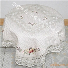 供应蜂巢丝带绣桌布手工绣花台布家居装饰用品