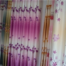 厂家直销高档时尚印花窗帘面料绒面全遮光印花窗帘面料