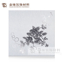 泰棶集成吊顶铝扣板铝天花板装饰吊顶扣板磨砂拉丝板玫瑰花园