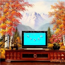 大堂装饰壁画、过道装饰壁画；客房电视背景墙、客房床