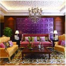 山东临沂皮雕软包&欧式奢华客厅走道背景墙皮雕软包订做环保材料