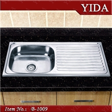 佛山不锈钢水槽、不锈钢星盆、水槽带板B-1009热销尺寸