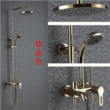 淋浴花洒套装全铜冷热水龙头升降