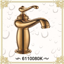 winpa瑝牌欧式古典仿古水龙头单孔冷热新古典镀金玫瑰金水龙头