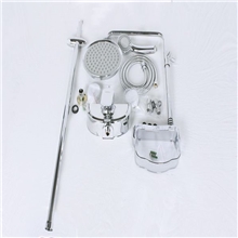 柏莎卫浴AORO牌优质黄铜双花洒淋浴柱批发