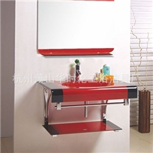 【厂家直销】精品玻璃盆玻璃台盆浴室柜7041【量大价格优惠】