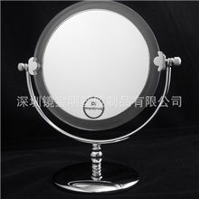 BM-2971厂家直销韩版简约风格金属支架塑料圆形双面台镜化妆镜