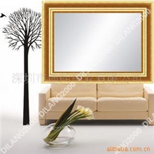 欧式卫浴镜全身镜子穿衣镜子实木镜子浴室镜子DL-320