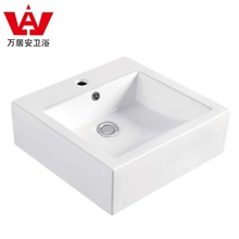 佛山卫浴厂工程卫浴专家陶瓷台艺术盆正方形陶瓷面盆WJA2247