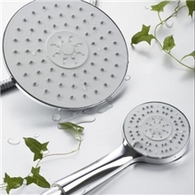 厂家销售聪峰圆形ABS花洒ABS水疗太阳能花洒