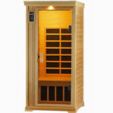 康暖单人家用蒸汽桑拿浴箱远红外光波浴房雪松汗蒸房质保10年