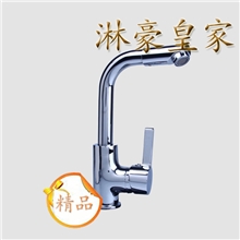 卫浴厂家淘宝热销款优质全铜旋转头平三通厨房全铜混水龙头