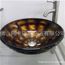 【阿卡瑞斯卫浴】玻璃洗脸盆/玻璃洗手盆/玻璃洗脸盆/台上盆