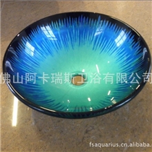 【阿卡瑞斯卫浴】玻璃洗手盆、玻璃台上盆/glassvesselsink