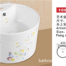 现代时尚生活首选中国卫浴经典之作广东手绘洗脸台面厂家直供
