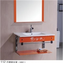 特价陶瓷不锈钢组合台面浴室玻璃支架阳台陶瓷洗手盆镜子支架