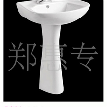 厂家直供&ldquo;澳美加&rdquo;陶瓷洗脸盆立柱盆及配件卫生洁具