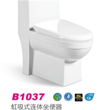 水舞仪嘉卫浴虹吸式连体马桶优质水件盖板座便器智洁釉
