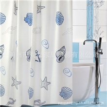 淘宝热销EVA材质加厚防水防霉浴帘布送塑料环带金属孔180*180