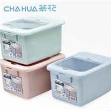 茶花正品米桶面桶厨房储米箱15斤防虫防霉米桶送量杯2303