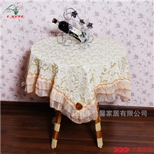 浪漫玫瑰现代简约蕾丝桌布台布多用巾桌布厂家批发