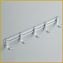 9020太空铝挂钩衣帽钩浴室挂件活动排钩卫生间/厨房挂件