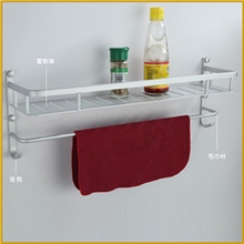 882950cm长置物架太空铝托盘化妆品架调味品架浴室厨房通用