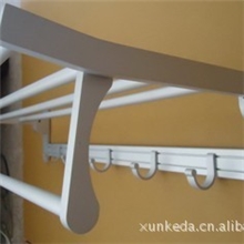 新款太空铝连体底座仿拉丝活动浴巾架1686