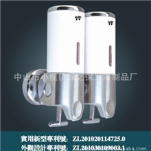 酒店双头皂液器洗手液器创意手动皂液器给皂液瓶中山绿之保厂