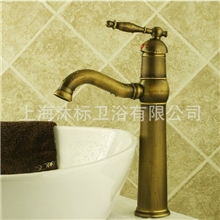 欧式全铜仿古水龙头沐标加重台下盆冷热水龙头108F水龙头批发