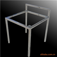 不锈钢桌子、桌角、方管桌角。镜面效果