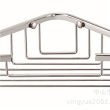 不锈钢单层卫浴置物架、收纳架、置物篮