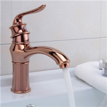 镀金仿古面盆水龙头