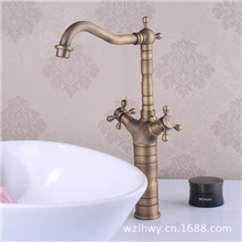 热卖【第一手货源】热卖水龙头专业现货供应镀金仿古水龙头