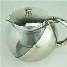 玻璃壶玻璃茶具不锈钢过滤网泡茶壶优利壶1100ml特大号