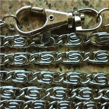 【厂家直销】服饰挂链防盗链子1.3m含扣子铁链（可来样定制）