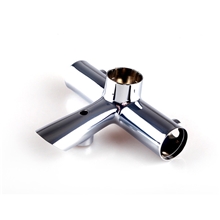 锌合金水龙头壳体批发提供圆形三通主体加工订制淋浴龙头壳体