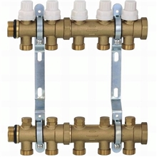 分水器锻压连体分水器分集水器球阀分水器地暖分水器